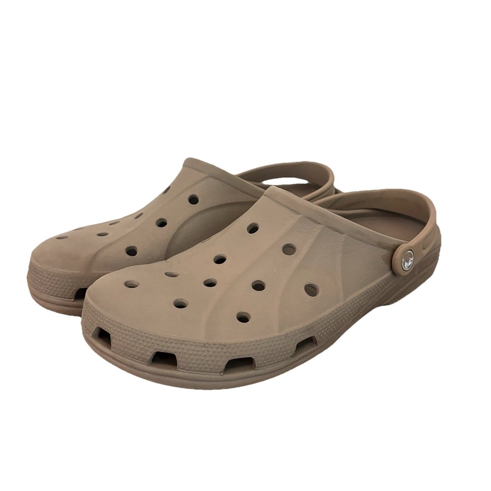 Crocs Baya Clogs Brown Tan Men's 13 Style 10126 Slip-On Comfort Sandals